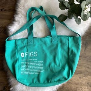 Figs Surgical Green Canvas Tote